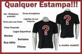 Camiseta com a estampa que você deseja.(branca)